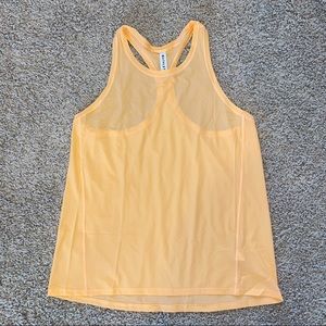 Athleta Racerback Scoop Neck Ultimate Train Tank Top Peach Coral Size Medium